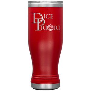 Dice Priori Classic Text Logo 20oz Boho Vacuum Tumbler - Red - Tumblers