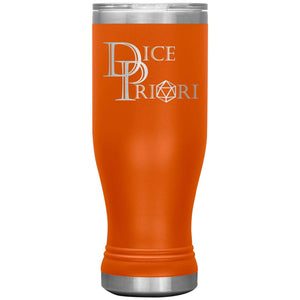 Dice Priori Classic Text Logo 20oz Boho Vacuum Tumbler - Orange - Tumblers