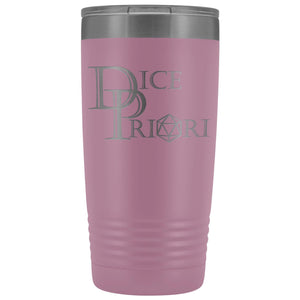 Dice Priori D20 Focus Text Logo 20oz Vacuum Tumbler - Light Purple - Tumblers