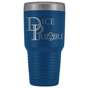 Dice Priori Classic Text Logo 30oz Vacuum Tumbler - Blue - Tumblers