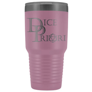 Dice Priori Classic Text Logo 30oz Vacuum Tumbler - Light Purple - Tumblers
