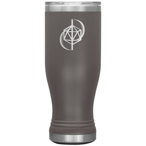 Dice Priori D20 Focus Logo 20oz Boho Vacuum Tumbler - Pewter - Dice Priori
