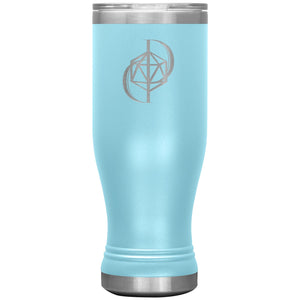 Dice Priori D20 Focus Logo 20oz Boho Vacuum Tumbler - Light Blue - Dice Priori