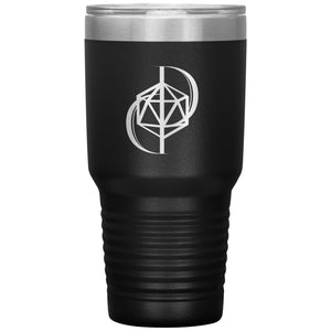 Dice Priori D20 Focus Logo 30oz Vacuum Tumbler - Black - Dice Priori