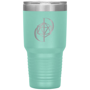 Dice Priori D20 Focus Logo 30oz Vacuum Tumbler - Teal - Dice Priori