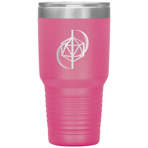 Dice Priori D20 Focus Logo 30oz Vacuum Tumbler - Pink - Dice Priori