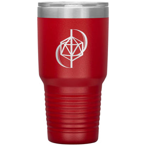 Dice Priori D20 Focus Logo 30oz Vacuum Tumbler - Red - Dice Priori