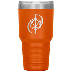 Dice Priori D20 Focus Logo 30oz Vacuum Tumbler - Orange - Dice Priori