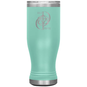 Dice Priori D20 Focus Text Logo 20oz Boho Vacuum Tumbler - Teal - Dice Priori