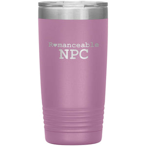 Dice Priori Romanceable NPC 20oz Vacuum Tumbler - Light Purple - Tumblers