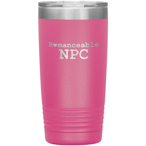 Dice Priori Romanceable NPC 20oz Vacuum Tumbler - Pink - Tumblers