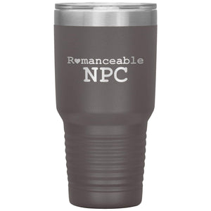 Dice Priori Romanceable NPC 30oz Vacuum Tumbler - Pewter - Tumblers