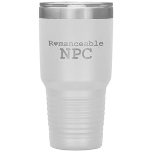 Dice Priori Romanceable NPC 30oz Vacuum Tumbler - White - Tumblers