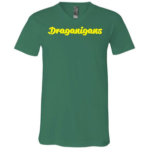 Draganigans Unisex Premium V-Neck Tee - Kelly / S