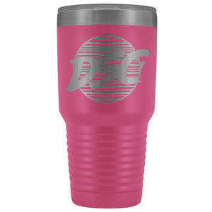 DSC 80s Logo 30oz Vacuum Tumbler - Pink - Tumblers