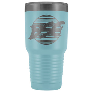 DSC 80s Logo 30oz Vacuum Tumbler - Light Blue - Tumblers