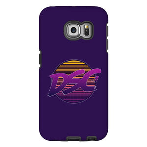 DSC 80s Logo Midnight Blue Tough Phone Case - Samsung Galaxy S6 Edge