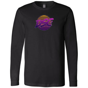 DSC 80’s Logo Unisex Premium Long Sleeve Tee - Black / XS