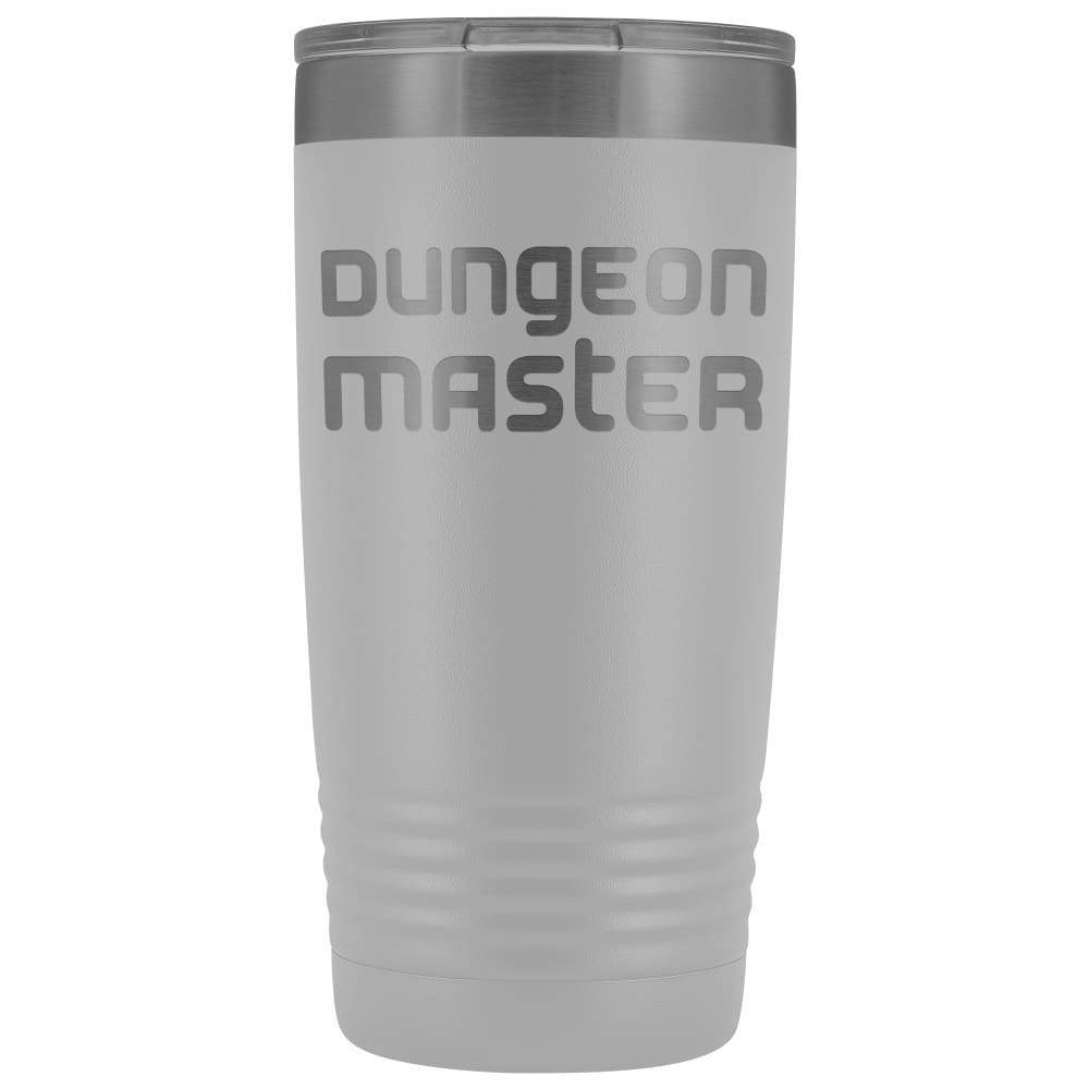 Dungeon Master DM Modern 20oz Vacuum Tumbler - White - Tumblers
