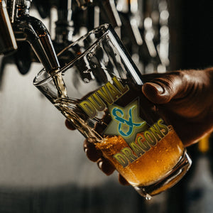 Duval & Dragons Superstar Logo 16oz Pint Glass - Drinkware