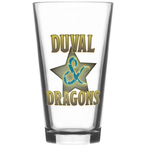 Duval & Dragons Superstar Logo 16oz Pint Glass - Drinkware