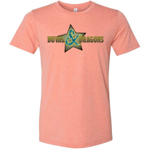 Duval & Dragons Superstar Logo Unisex Premium Tee - Heather Prism Sunset / XS