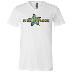 Duval & Dragons Superstar Logo Unisex Premium V-Neck Tee - White / S