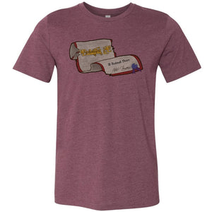 Eulalia 5E Logo Unisex Premium Tee - Heather Maroon / XS