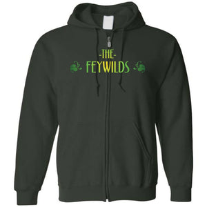 Feywilds Summer Court Unisex Zip Hoodie - Forest Green / S