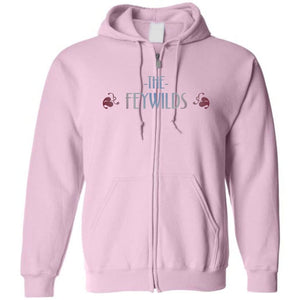 Feywilds Winter Court Unisex Zip Hoodie - Light Pink / S