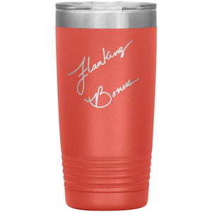 Flanking Bonus Logo 20oz Vacuum Tumbler - Coral - Tumblers