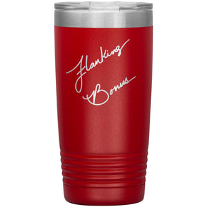 Flanking Bonus Logo 20oz Vacuum Tumbler - Red - Tumblers