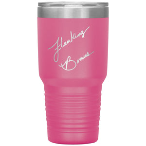 Flanking Bonus Logo 30oz Vacuum Tumbler - Pink - Tumblers