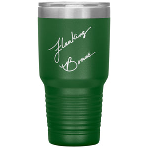Flanking Bonus Logo 30oz Vacuum Tumbler - Green - Tumblers