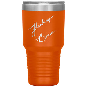 Flanking Bonus Logo 30oz Vacuum Tumbler - Orange - Tumblers