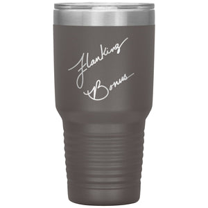 Flanking Bonus Logo 30oz Vacuum Tumbler - Pewter - Tumblers