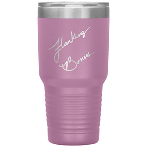 Flanking Bonus Logo 30oz Vacuum Tumbler - Light Purple - Tumblers