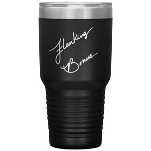 Flanking Bonus Logo 30oz Vacuum Tumbler - Black - Tumblers