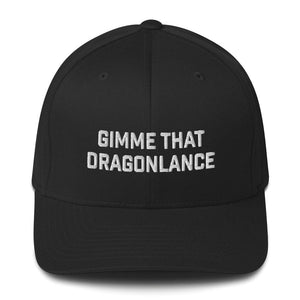 Gimme That Dragonlance Flexfit Structured Twill Cap - Black / S/M