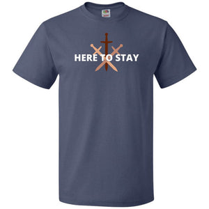 HTS Here To Stay Centered Dark Unisex Classic Tee - Denim / S