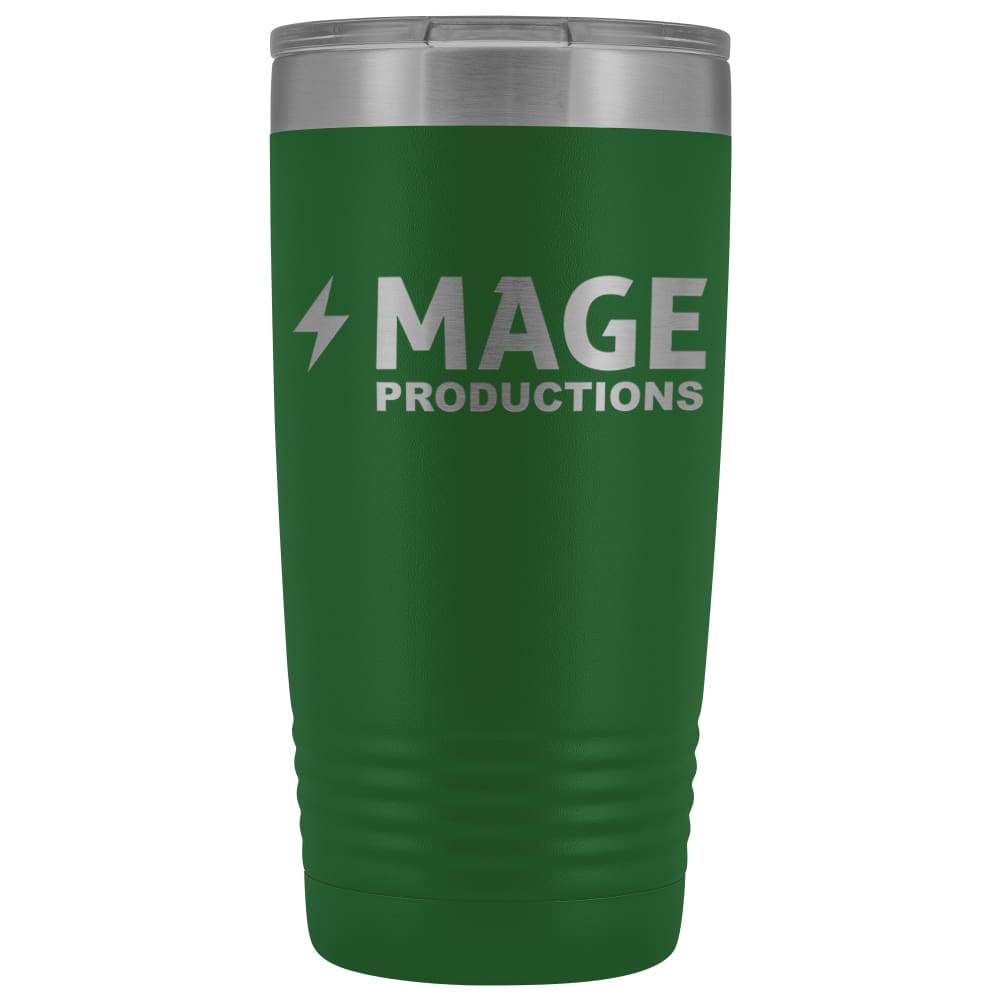 Mage Productions Classic Logo 20 Ounce Vacuum Tumbler - Green - Tumblers