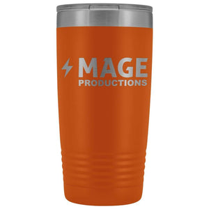 Mage Productions Classic Logo 20 Ounce Vacuum Tumbler - Orange - Tumblers