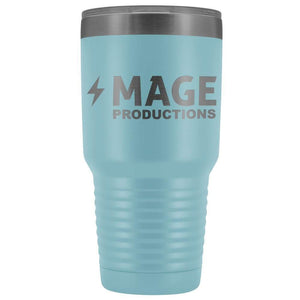 Mage Productions Classic Logo 30oz Vacuum Tumbler - Light Blue - Tumblers