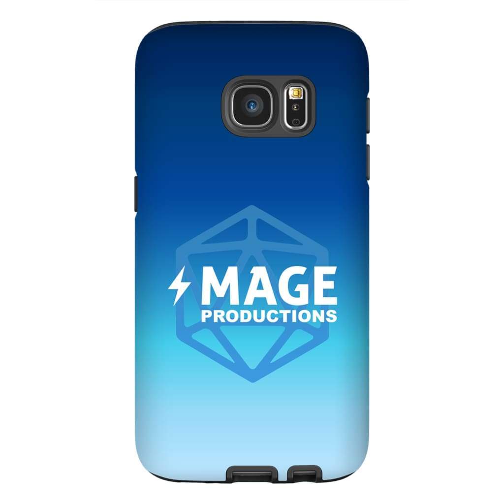 Mage Productions D20 Dice Logo Blue Fade Tough Phone Case - Samsung Galaxy S7