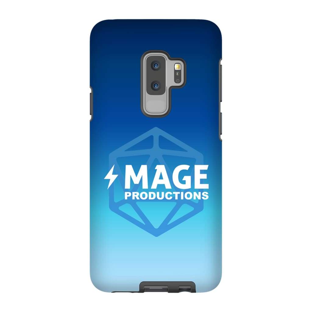 Mage Productions D20 Dice Logo Blue Fade Tough Phone Case - Samsung Galaxy S9 Plus