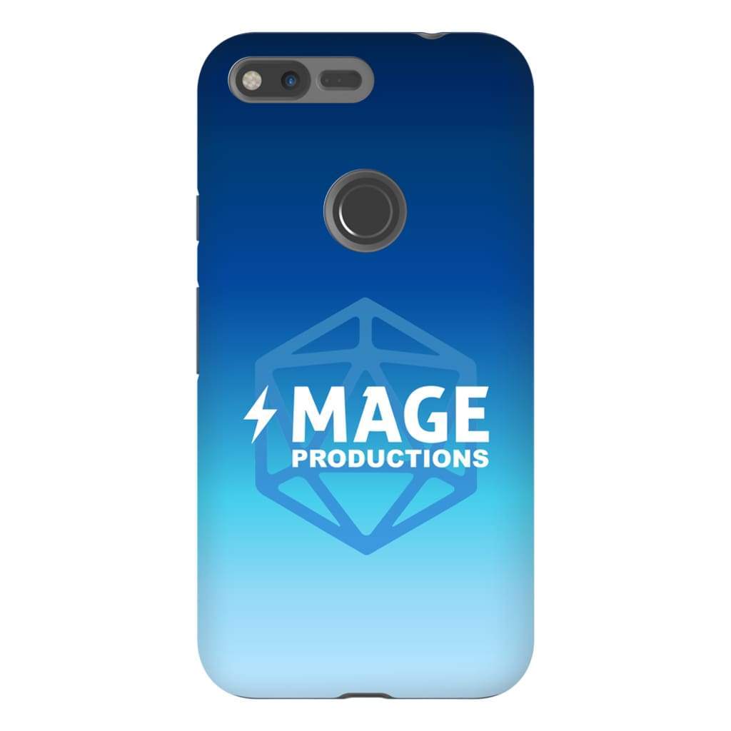 Mage Productions D20 Dice Logo Blue Fade Tough Phone Case - Google Pixel Xl