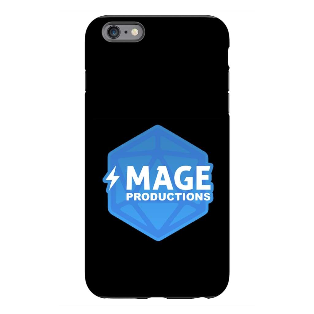 Mage Productions D20 Dice Logo Glossy Black Tough Phone Case - Iphone 6S Plus