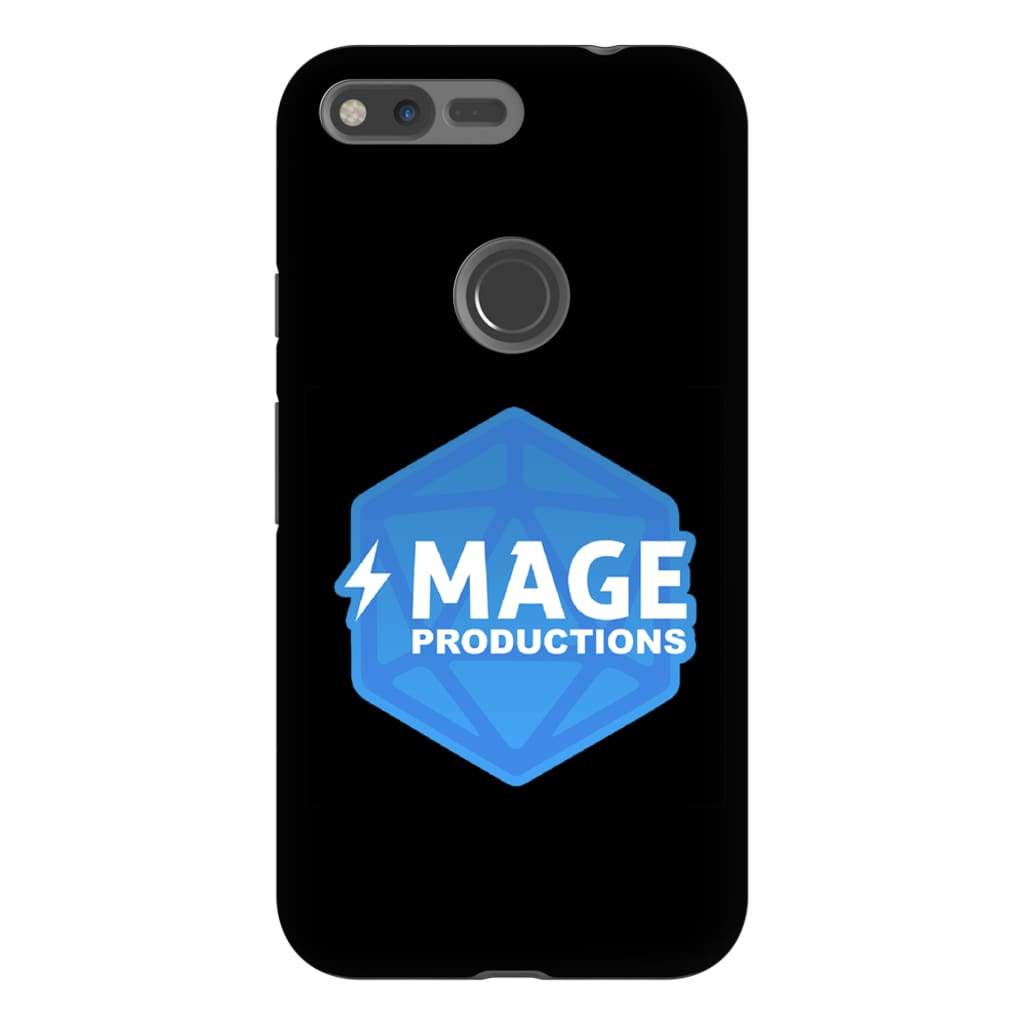 Mage Productions D20 Dice Logo Glossy Black Tough Phone Case - Google Pixel Xl
