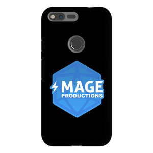 Mage Productions D20 Dice Logo Glossy Black Tough Phone Case - Google Pixel Xl