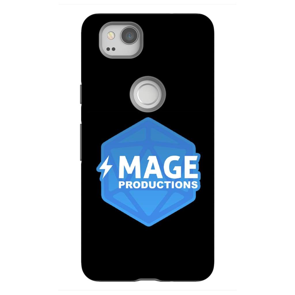 Mage Productions D20 Dice Logo Glossy Black Tough Phone Case - Google Pixel 2